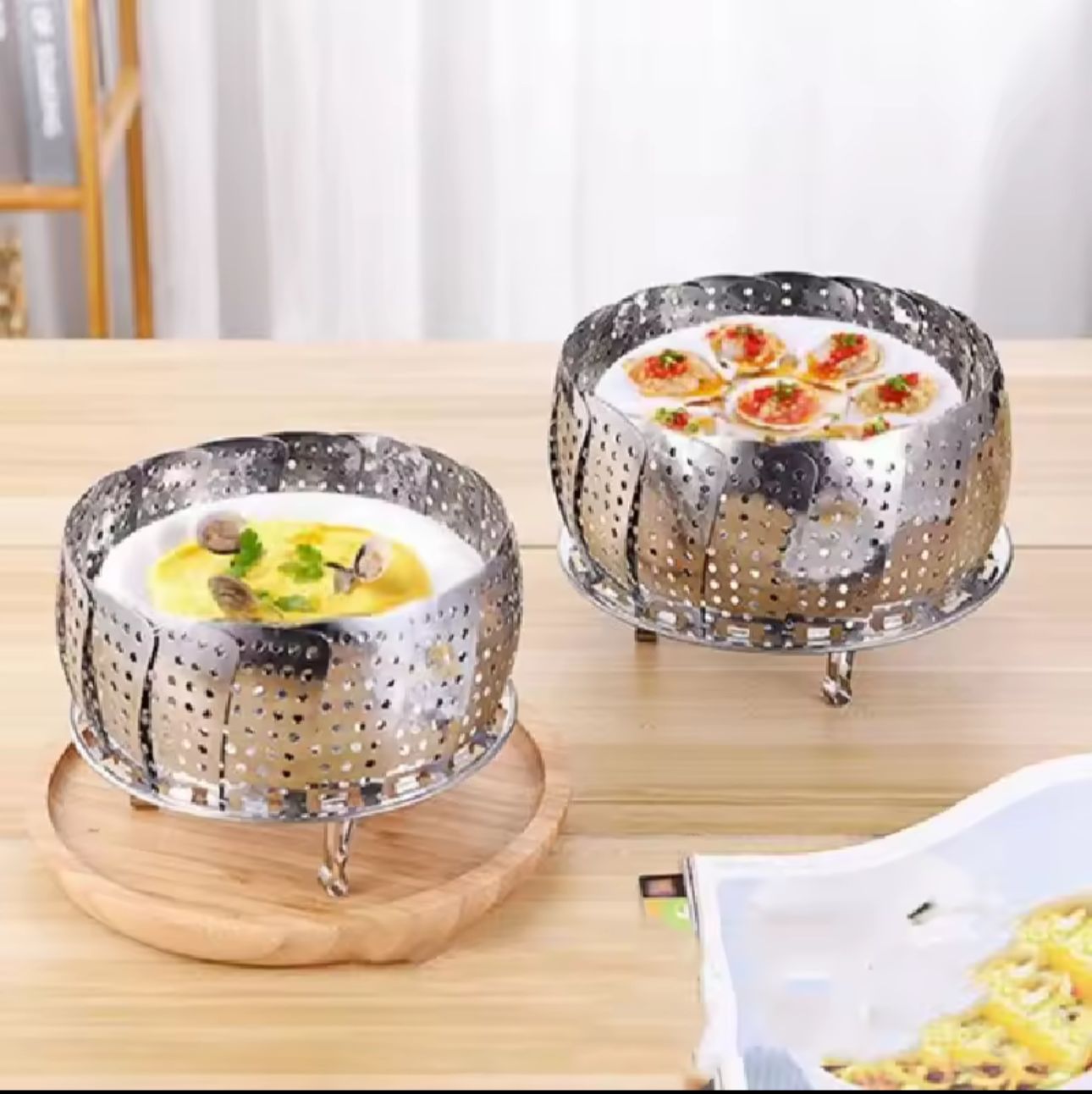Foldable Stainless Steel Food Steamer
