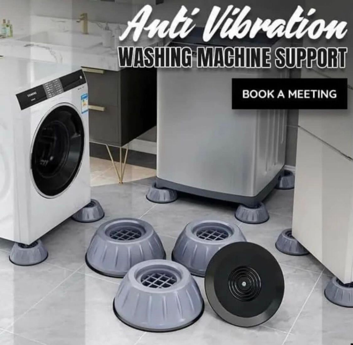 4 Pcs Anti-vibration Washing Machine Pads