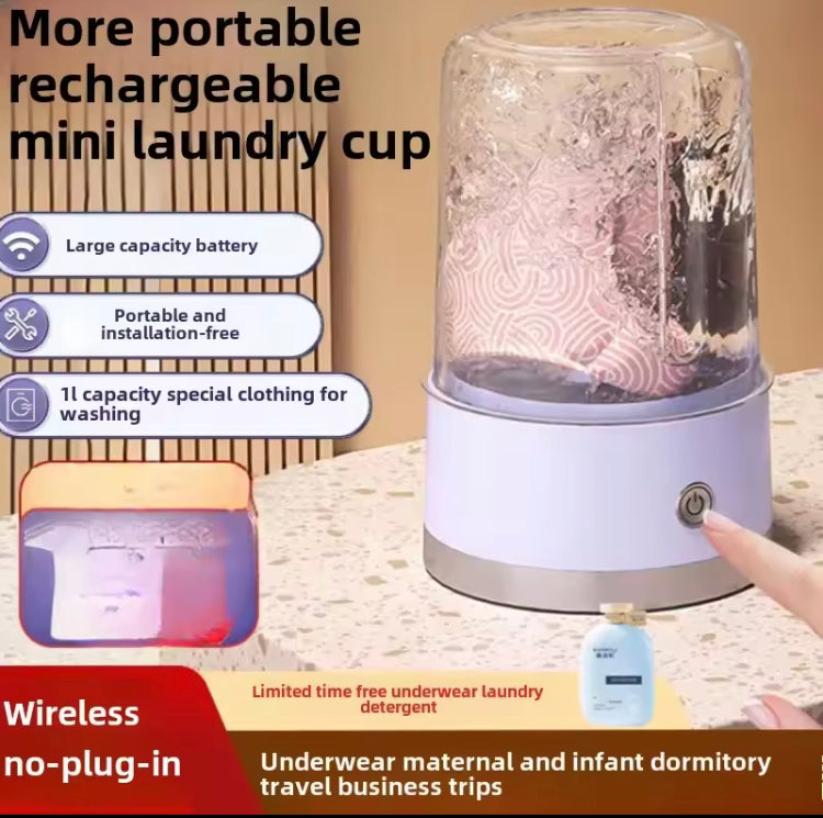 Portable Wireless Mini Washing Machine Compact Laundry Washer