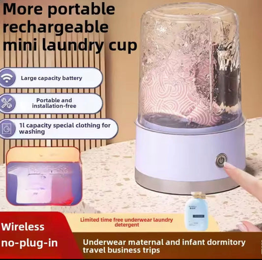 Portable Wireless Mini Washing Machine Compact Laundry Washer