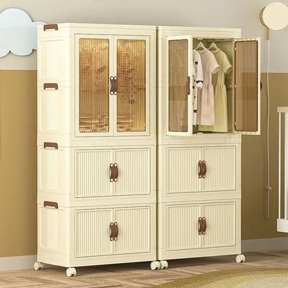 3-Layer Large Capacity Folding Storage Cabinet