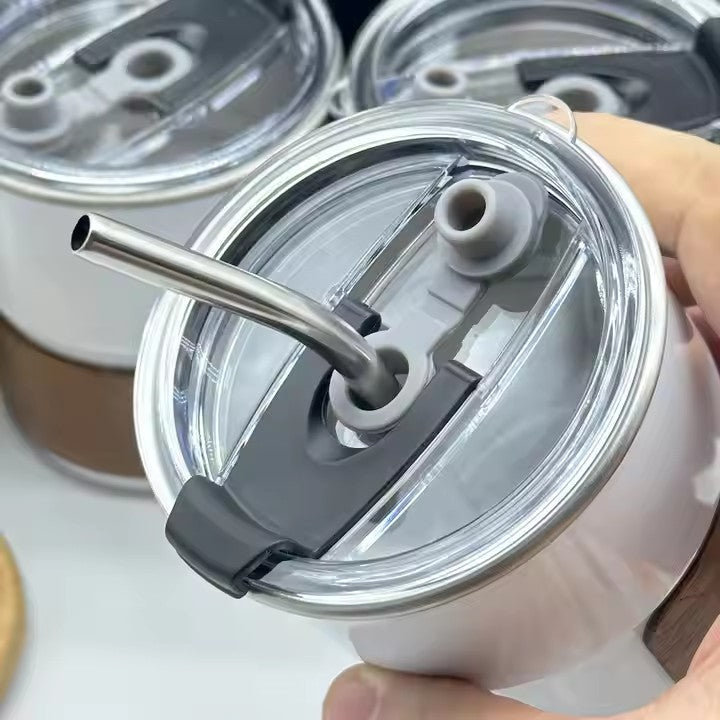 500ml Outdoor Anti-scald Beer Cup Coffee Mug With Lid