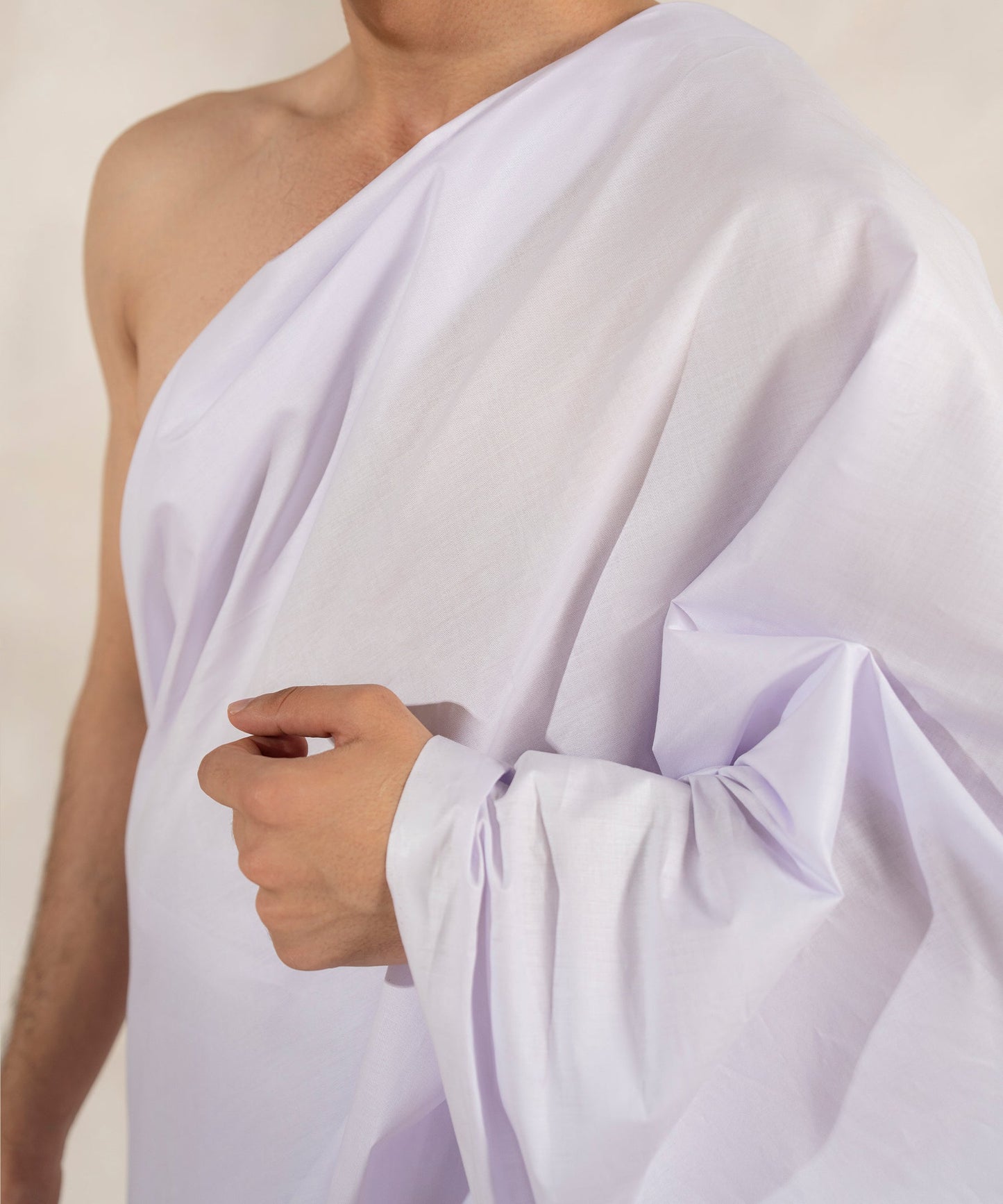 100% Latha Cotton Ahram Ihram Set – 5 Meter (2 Piece Pack, 2.5m Each) for Hajj & Umrah Men