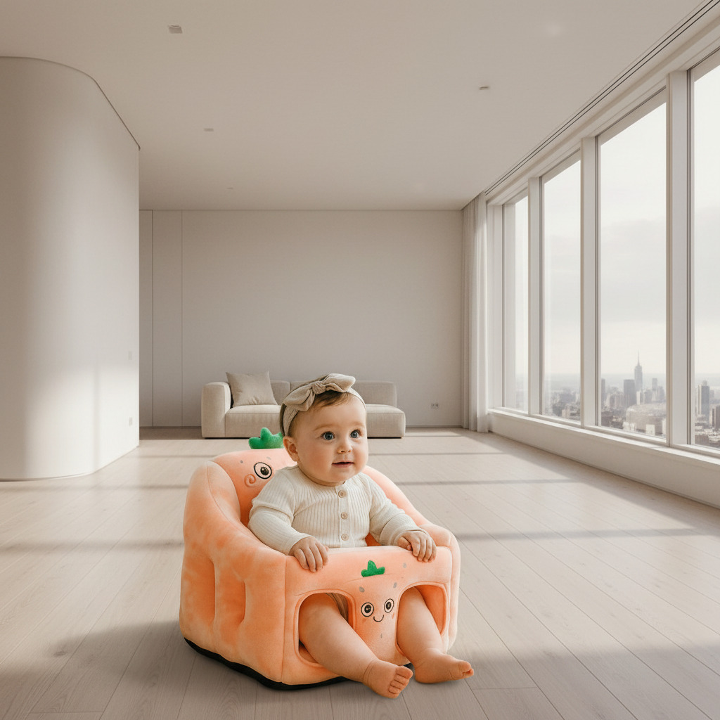 Premium Baby Support Seat – Strawberry Design