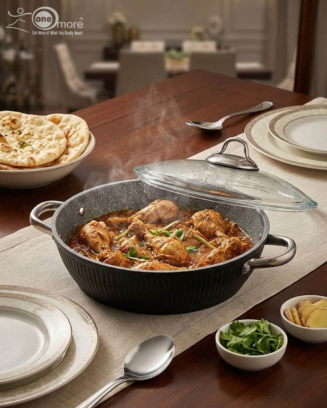 Falez Premium 9-Piece Granite Non-Stick Cookware Set – Made in Turkey | Healthy Low-Oil Cooking