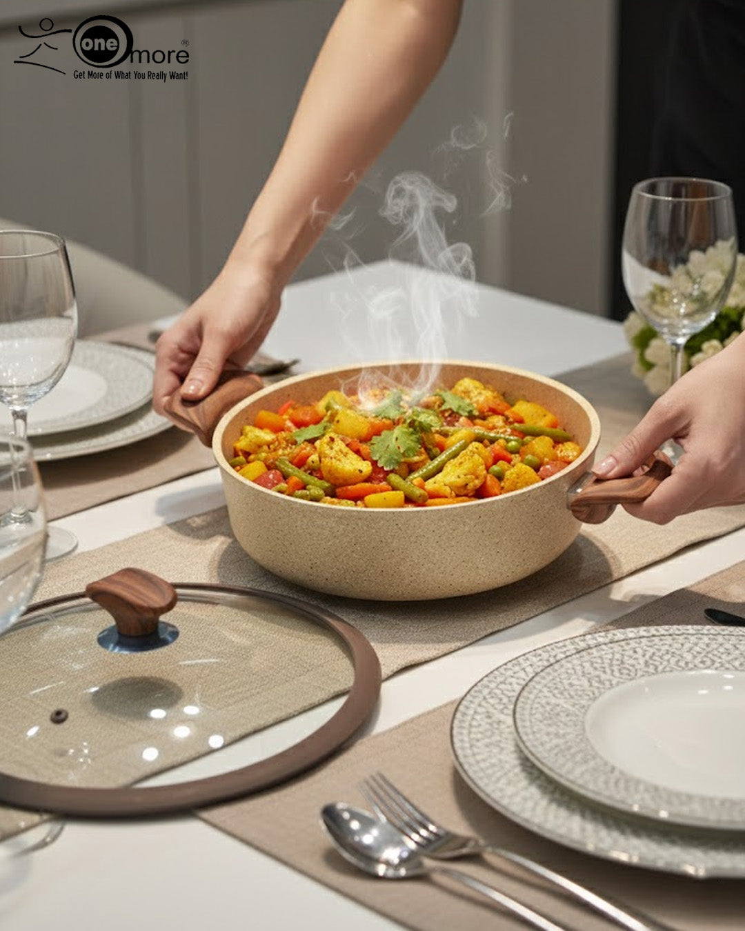 Falez 9-Piece Ceramic Granite Non-Stick Cookware Set – Premium Turkish Quality & Healthy Low-Oil Cooking