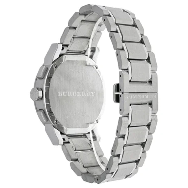 Burberry The City Silver Stainless Steel Silver Dial Chronograph Quartz Watch for Gents - BU9350