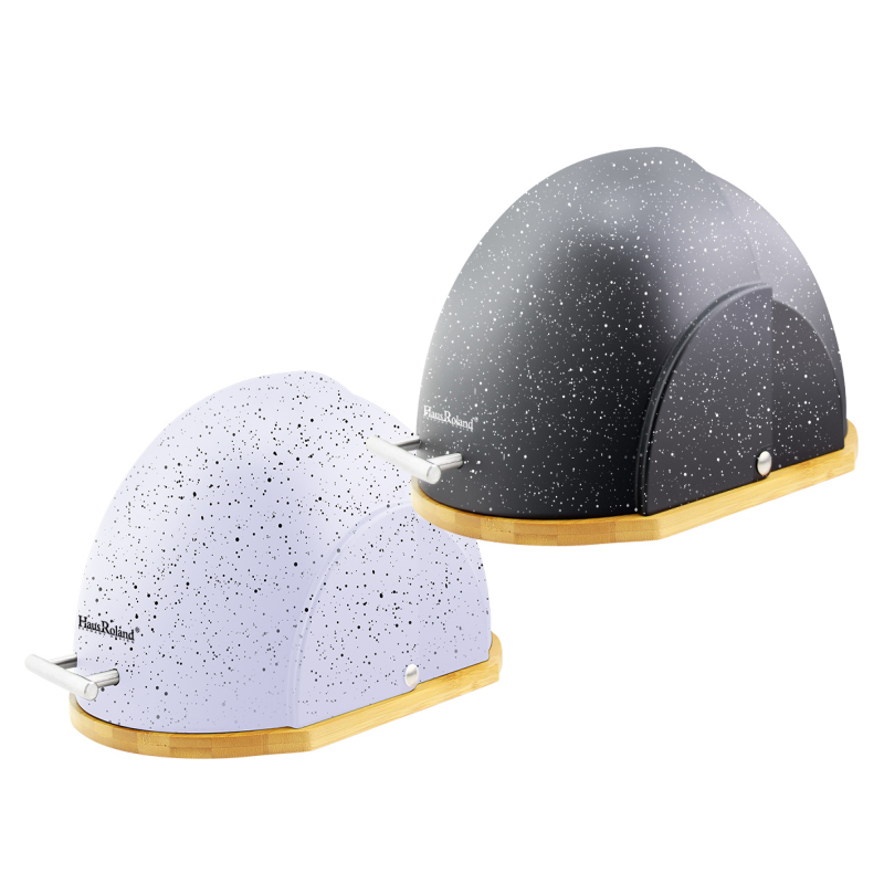 HausRoland Roll-Top Bread Box - White