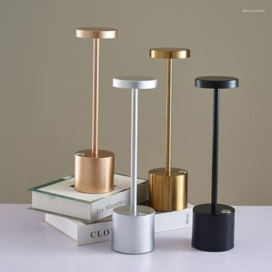Seek Modern Rechargeable Table Lamp – Slim Metal Body with LED Light