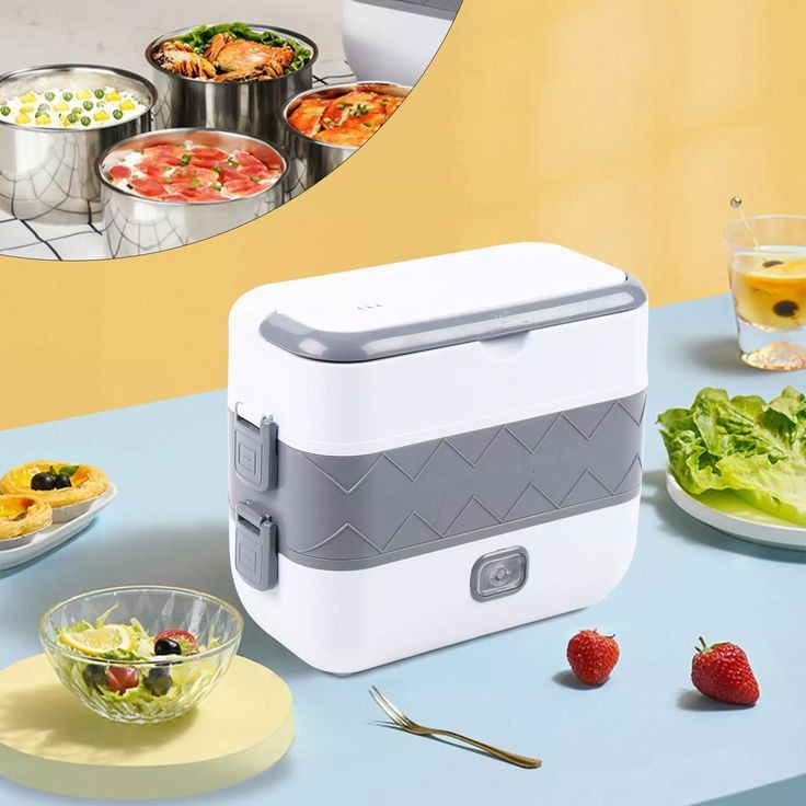 2 Layer Portable Electric Lunch Box