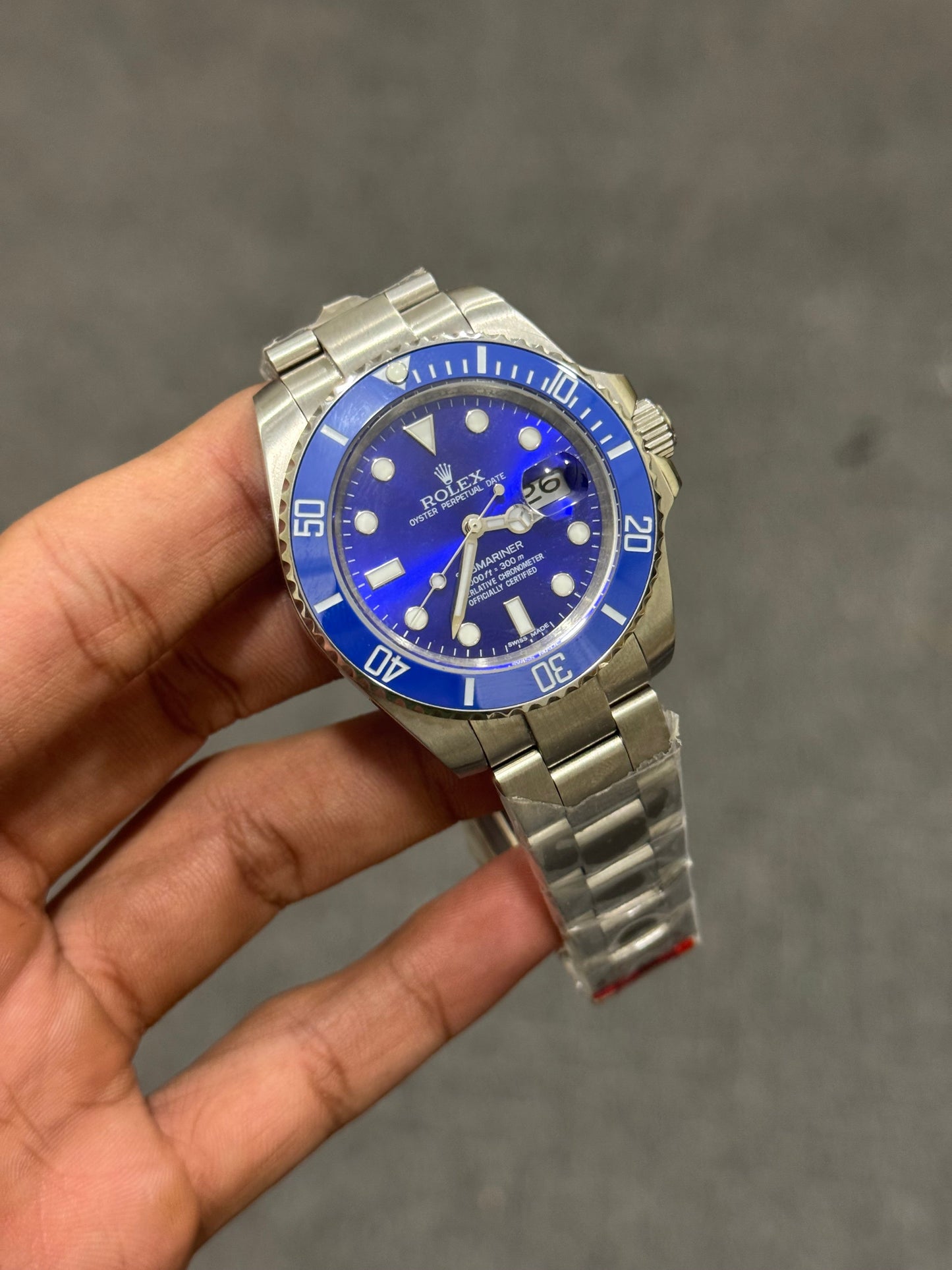 Sub auto blue bezel Blue dial