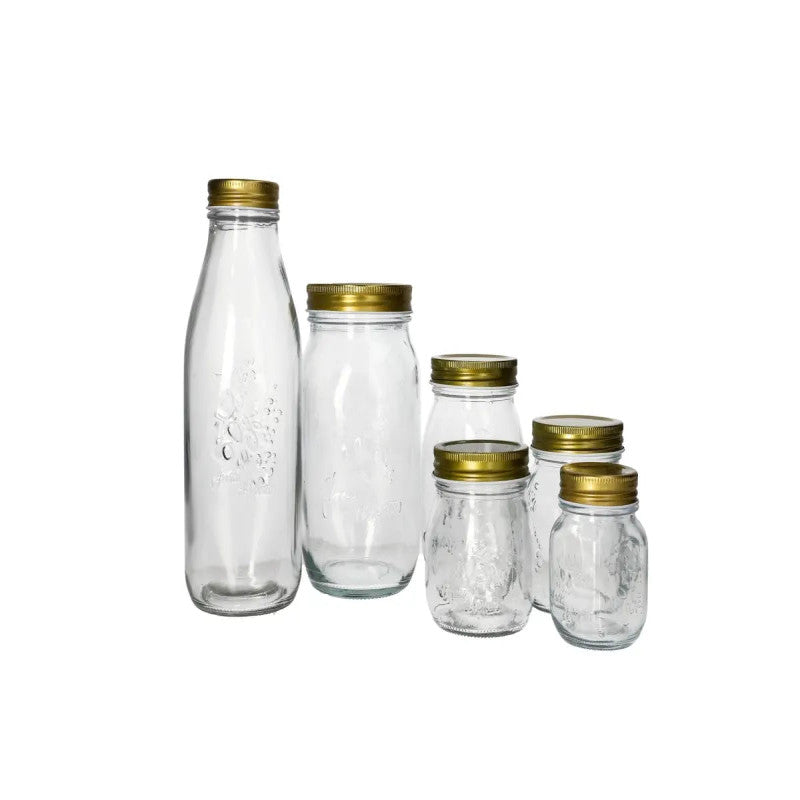 Glass Storage Pickle Jar Set 6pcs