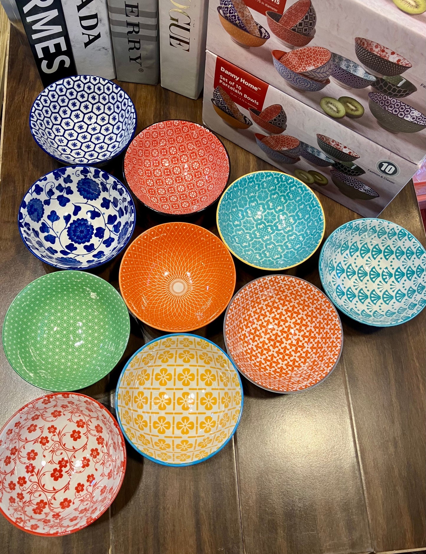 Danny Home Porcelain Bowls 10Pcs