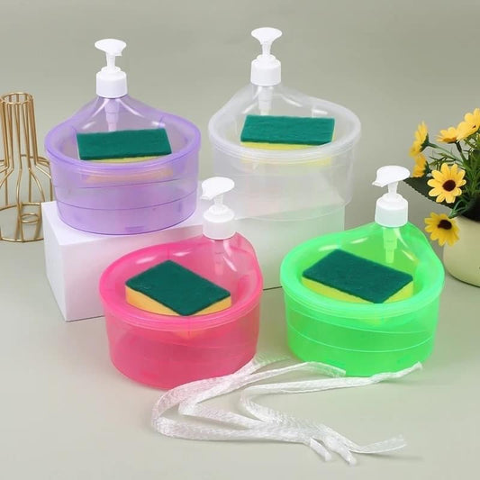 2 in 1 Soap Dispenser & Scrubber Holder