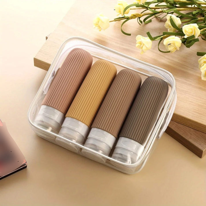 4 Pcs Portable Travel Bottles Set