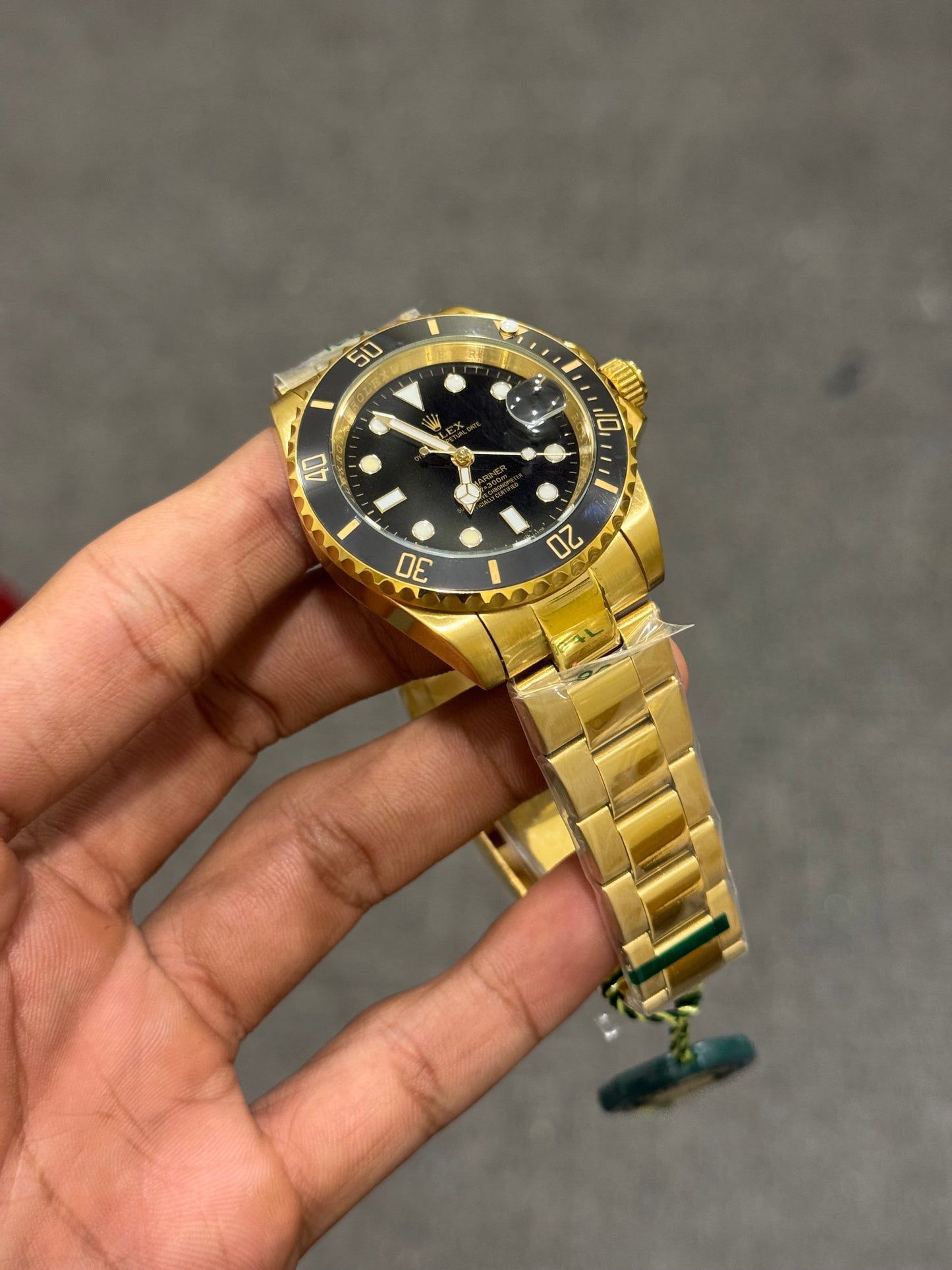 Sub Golden with black dial