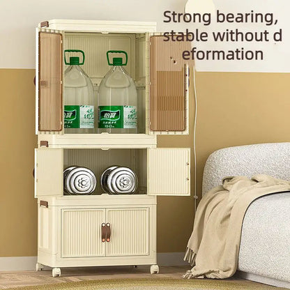 3-Layer Large Capacity Folding Storage Cabinet