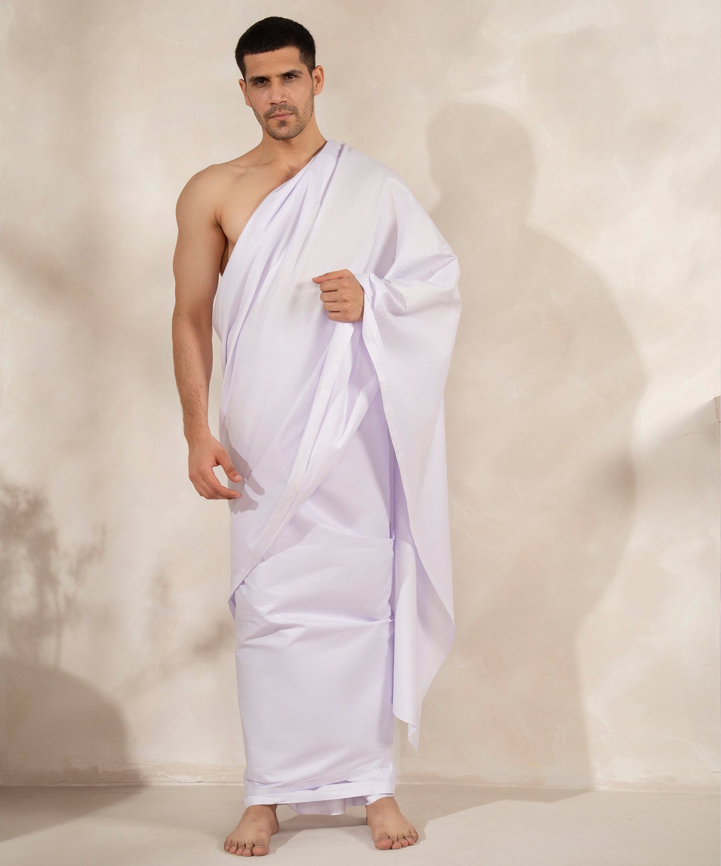 100% Latha Cotton Ahram Ihram Set – 5 Meter (2 Piece Pack, 2.5m Each) for Hajj & Umrah Men