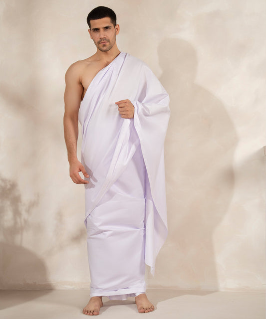 100% Latha Cotton Ahram Ihram Set – 5 Meter (2 Piece Pack, 2.5m Each) for Hajj & Umrah Men