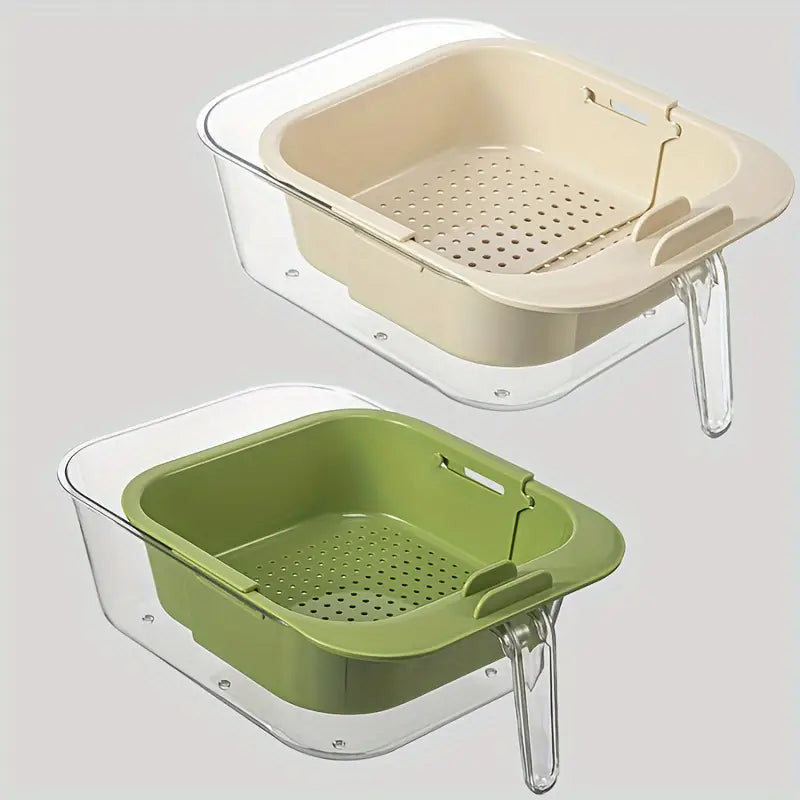 Plastic Fruit and Vegetable Washing Drain Basket