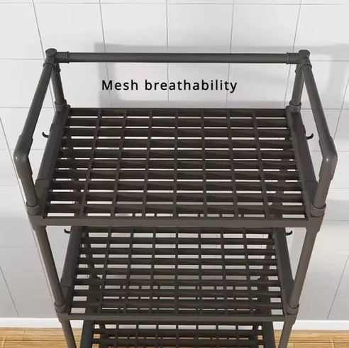 5-Tier Multipurpose Storage Rack – Adjustable Stackable Organizer Shelf for Kitchen, Bathroom & Home Use