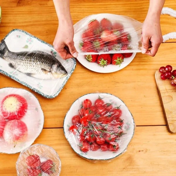 100 Pcs Disposable Food Covers