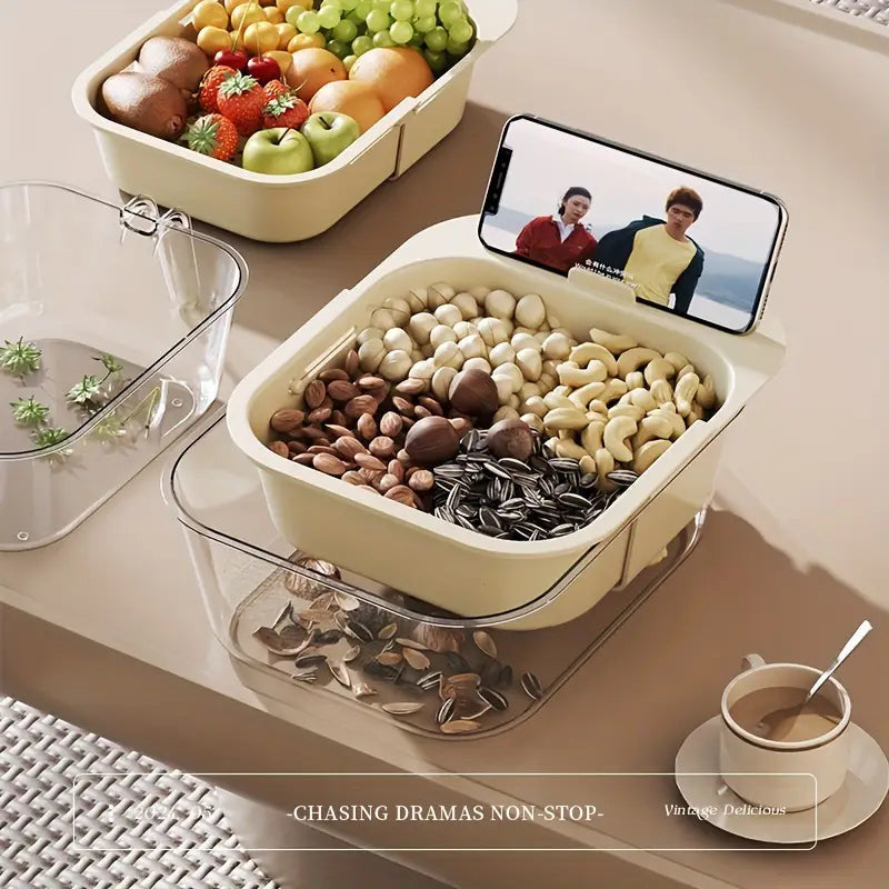 Plastic Fruit and Vegetable Washing Drain Basket