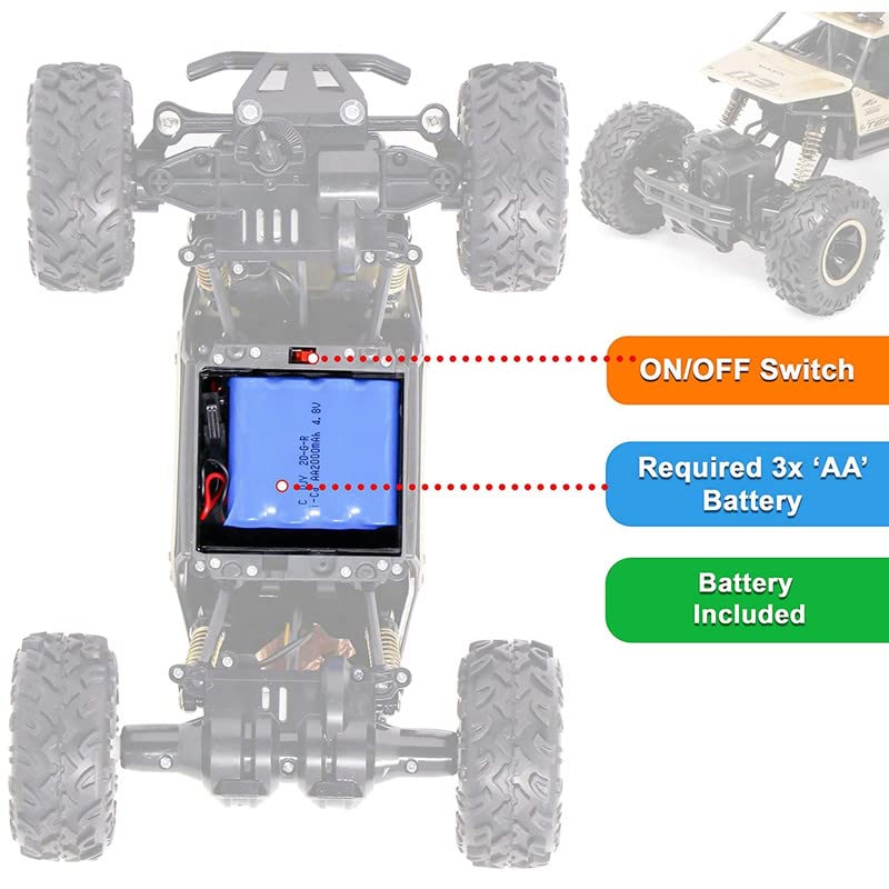 Rock Crawler Alloy OFF Road Remote Control Jeep