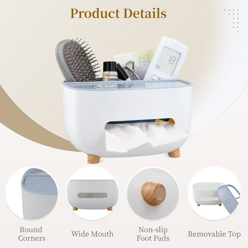 Tissue Box with Multifunctional Holder