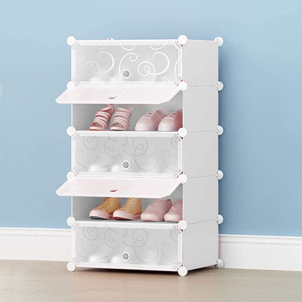 Shoe Rack Up-Way White, Black Frosted Glass - 4 Layer, 5 Layer, 6 Layer