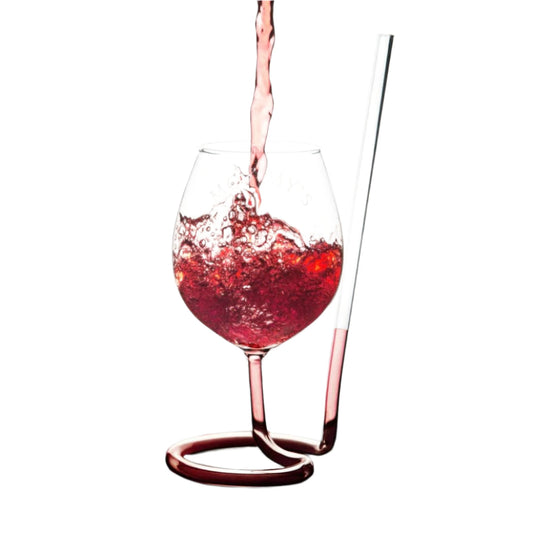 Spiral Straw Wine Glass