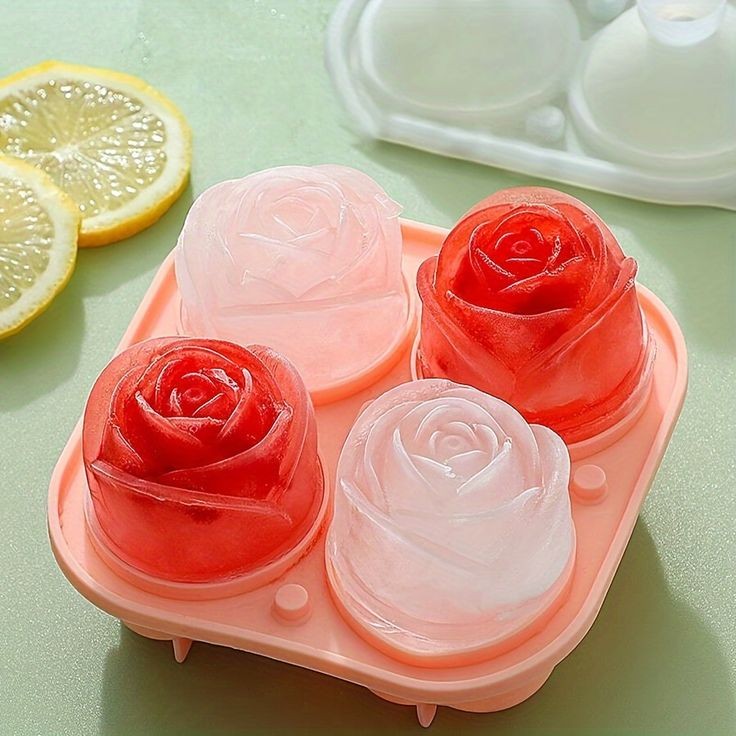 3D Rose Silicone Ice Cube Tray