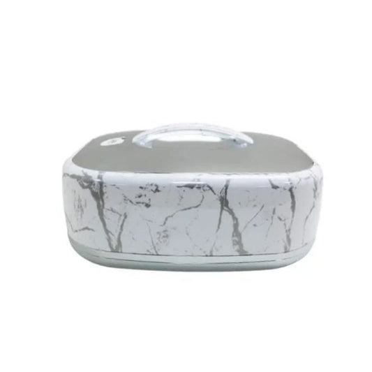 HotPot 5.5Ltr Rectangle White+Silver