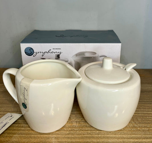 Symphony Porcelain Sugar & Creamer Set