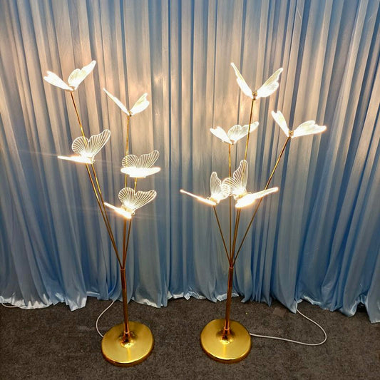 Led Butterfly Design Floor Lamp