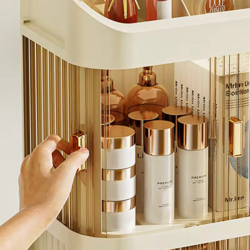 Large Capacity Makeup Storage Box | Dust Proof Cosmetics Organizer