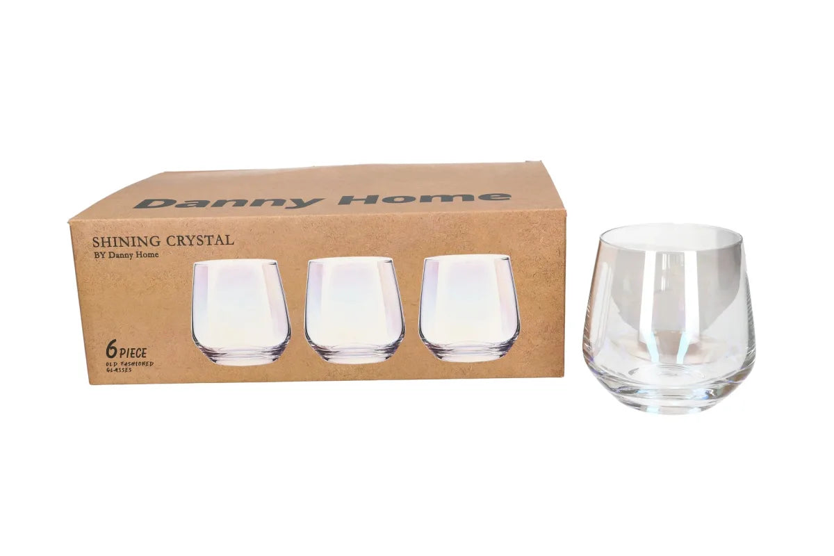 Danny Home Shining Crystal Glasses Set Of 6Pcs