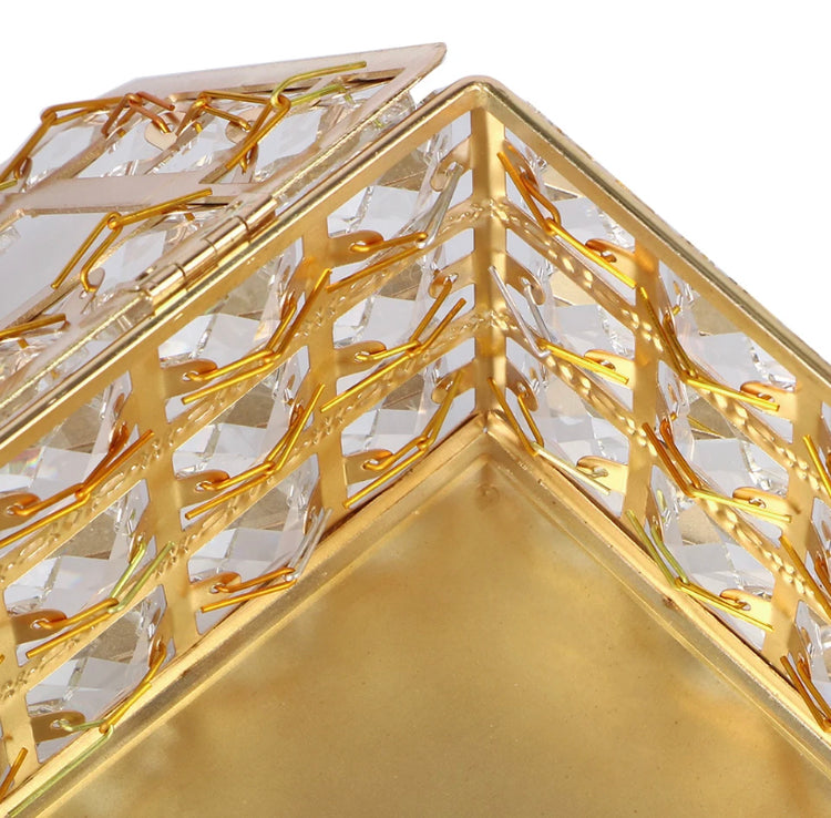 Metal Crystal Tissue Box