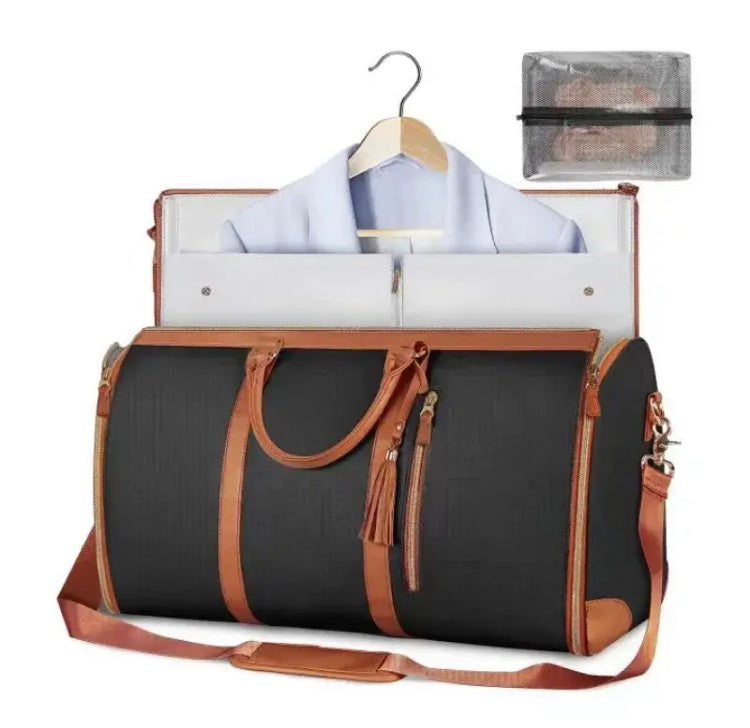 Women Duffel Travel Bag, Multifunctional Luggage Garment Bag, Foldable Men And Women Travel Bag