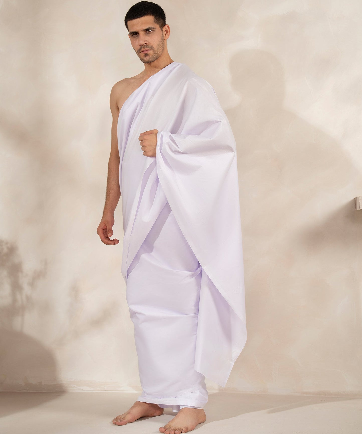 100% Latha Cotton Ahram Ihram Set – 5 Meter (2 Piece Pack, 2.5m Each) for Hajj & Umrah Men