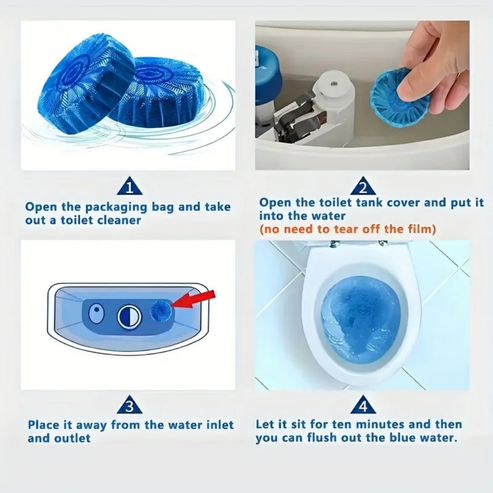 Imported Toilet Bowl Cleaner Tablets Premium card packaging
