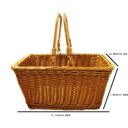 سلة تخزين الروطان