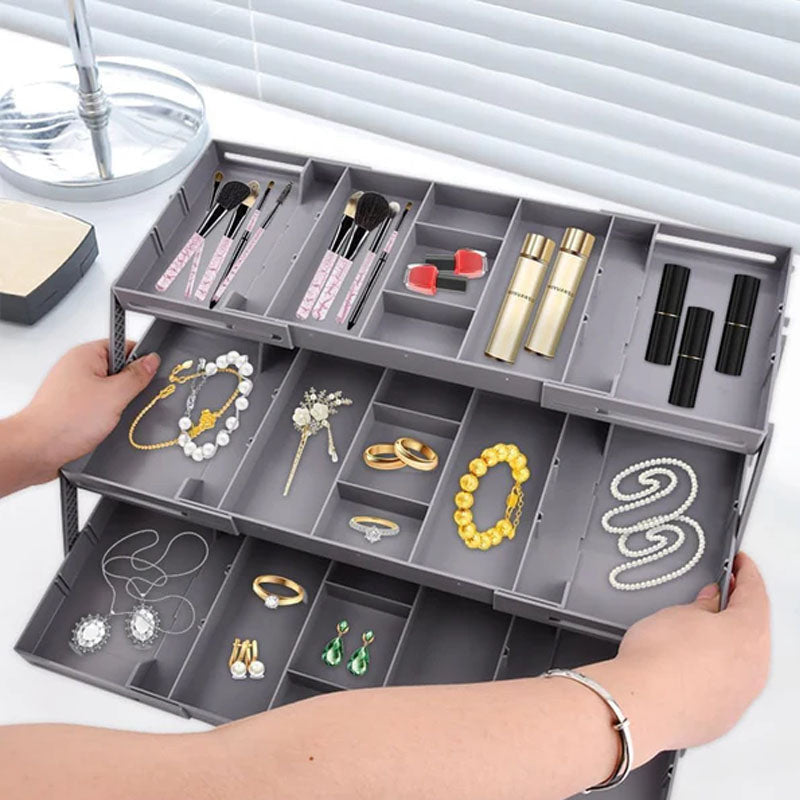 3 Tier Expandable Drawer Organizer