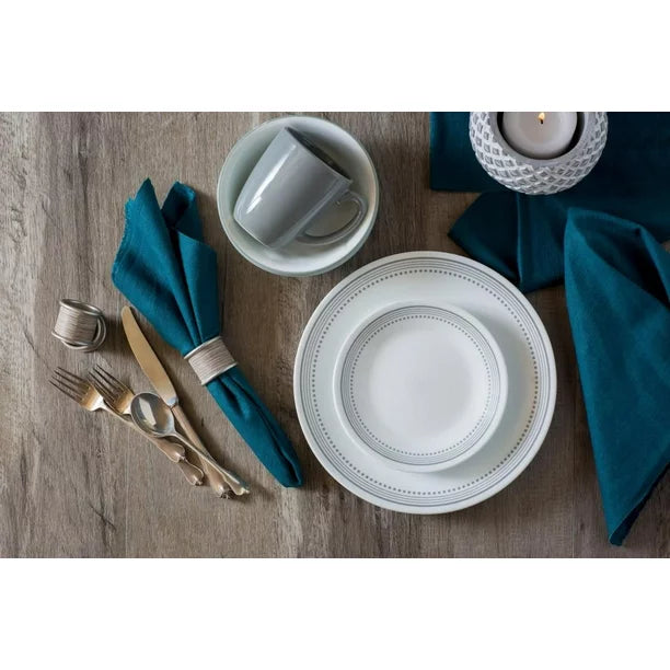 Corelle Mystic Grey 16 Piece Dinnerware Set