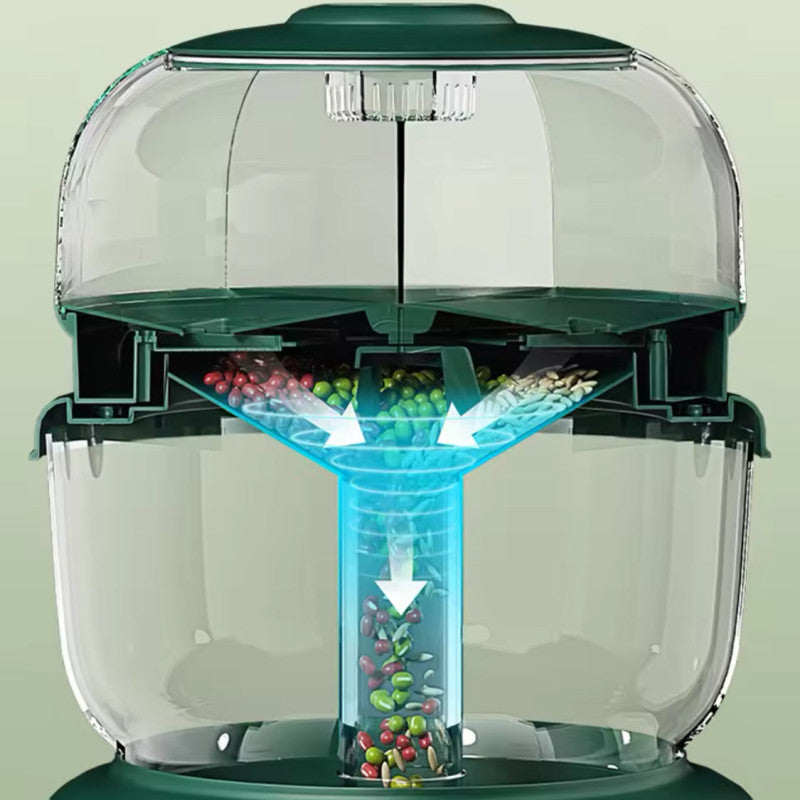 9KG Rotating Sealed Storage Box, Separated Sealed Rice Dispenser, Kitchen Accessories