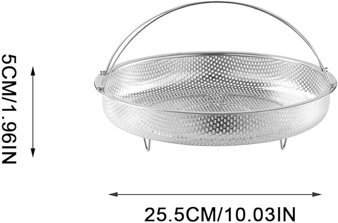 Stainless steel food steamer basket