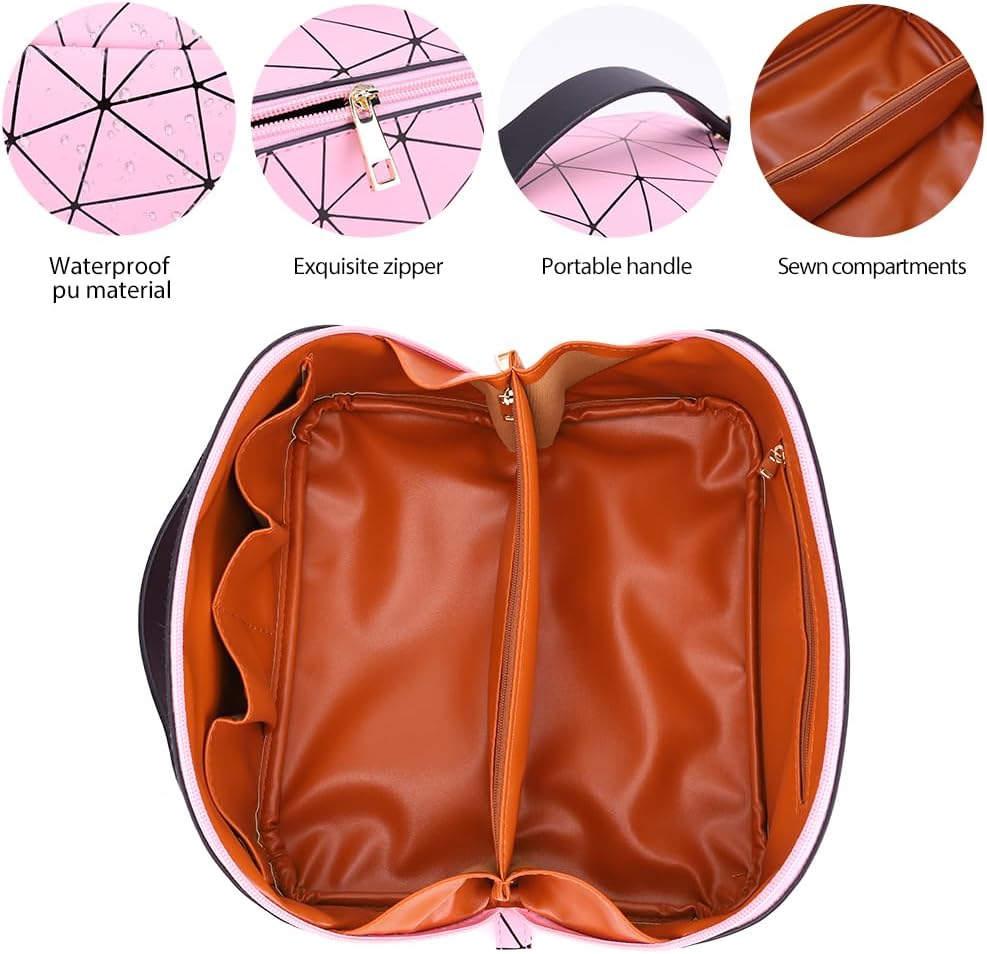 Diamond PU Travel Cosmetic Pouch
