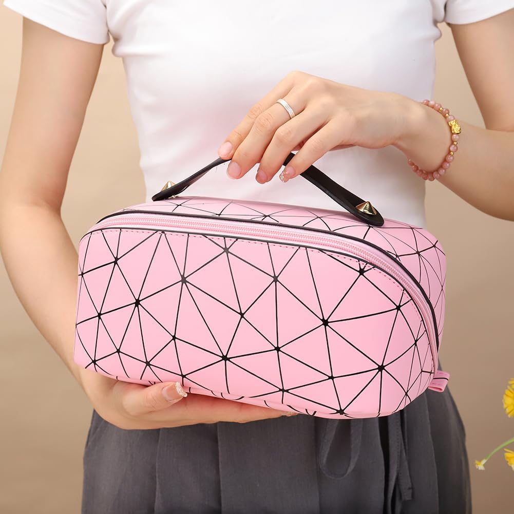 Diamond PU Travel Cosmetic Pouch