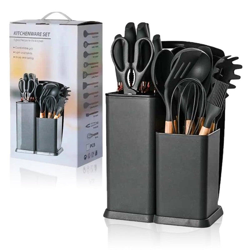 Knife & Silicone Set-19 Pcs Set