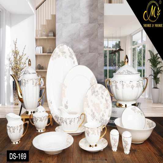 Johanson Bros Premium Dinner Set – 65 Pcs (8 Person) & 89 Pcs (12 Person) | Complete Ceramic Tableware Collection